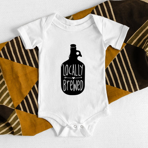 locally brewed baby onesie