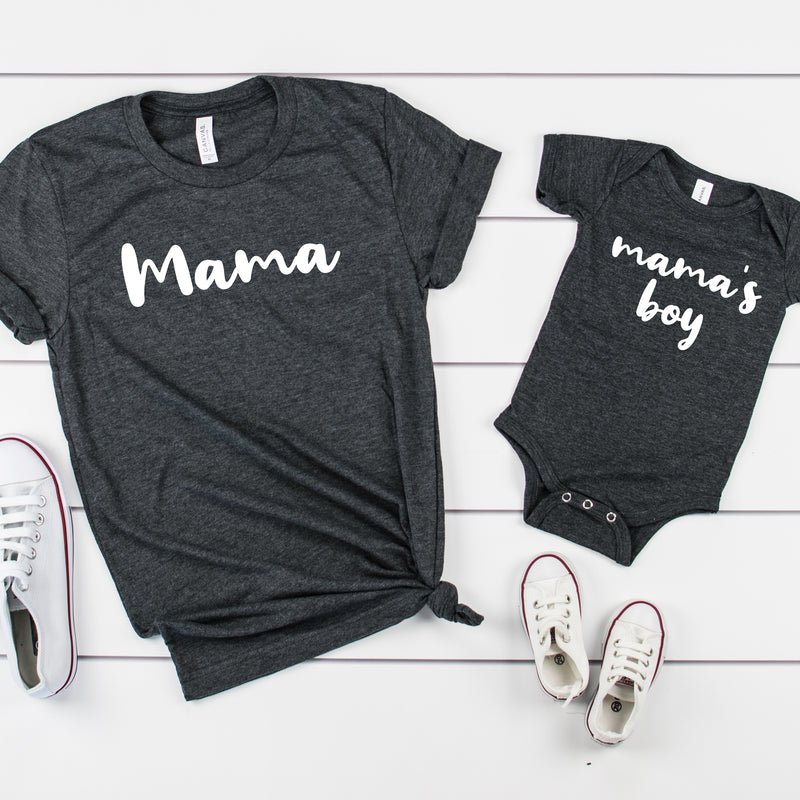 Mama & Mama's Boy (Dark Gray)