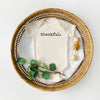 thankful baby onesie in beige color